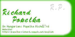 richard popelka business card
